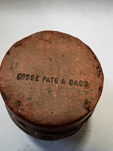 Pate & Bass Terracotta Vase Vintage 1992 Decorative Art Pottery Clay Votive Rare - Thumbnail 3