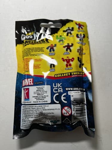 Heroes of Goo Jit Zu Minis Black Panther Marvel Stretchy Toy NEW NIP - Thumbnail 4