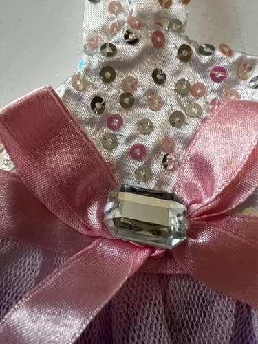 Build A Bear Vintage Ruffle Party Dress Sequin Shoes Set Rare Teddy Clothes BABW - Thumbnail 13