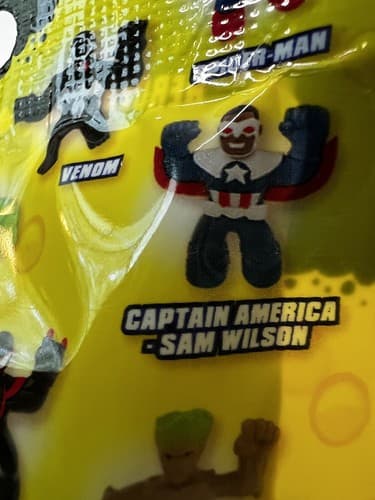Heroes of Goo Jit Zu Minis Captain America Sam Wilson Marvel Stretchy Toy NEW - Thumbnail 2