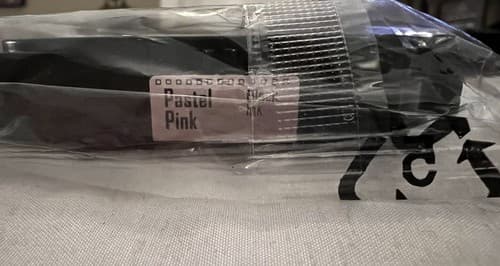 NEW Colorty Compatible Brother Label Maker 12mm 0.47 Tape Cartridge Pastel Pink - Thumbnail 3