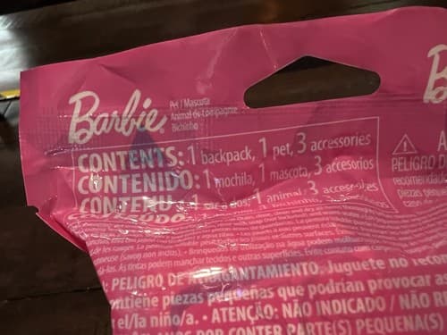Barbie Color Reveal Pet Backpack Accessory NEW NIP Sealed - Thumbnail 6
