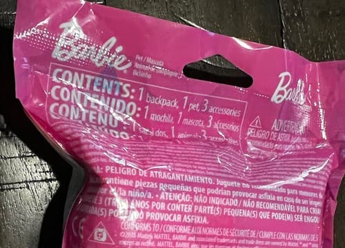 Barbie Color Reveal Pet Backpack Accessory NEW NIP Sealed - Thumbnail 5