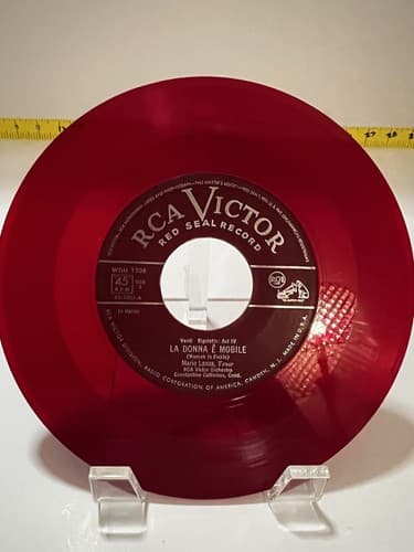 Mario Lanza The Great Caruso Red Vinyl Set 45 Records Vintage 1950s Classical - Thumbnail 11