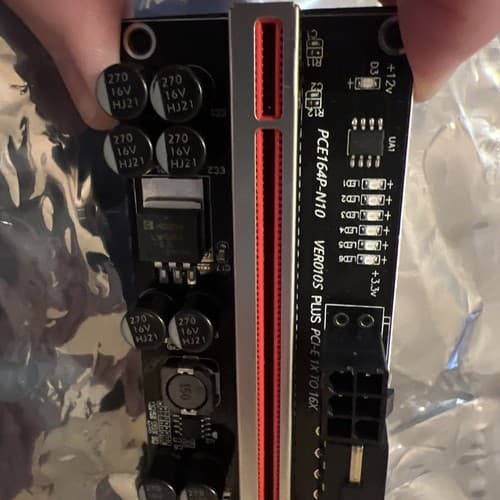 PCI-E 1x to 16x Powered USB3.0 GPU Riser Extender Adapter Card - Thumbnail 14