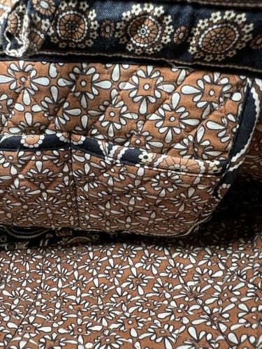 VERA BRADLEY Brown Beige Rust Paisley Medallion Quilted Tote Shoulder Bag Purse - Thumbnail 11