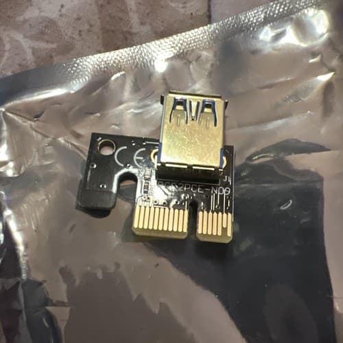 PCI-E 1x to 16x Powered USB3.0 GPU Riser Extender Adapter Card - Thumbnail 3