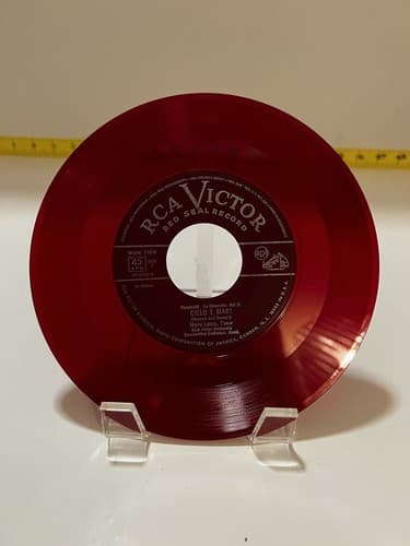 Mario Lanza The Great Caruso Red Vinyl Set 45 Records Vintage 1950s Classical - Thumbnail 8