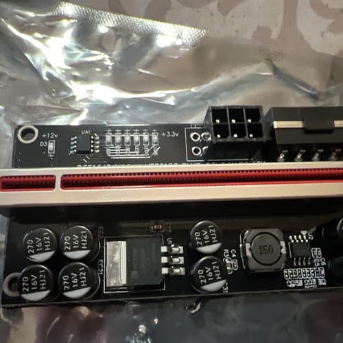 PCI-E 1x to 16x Powered USB3.0 GPU Riser Extender Adapter Card - Thumbnail 6