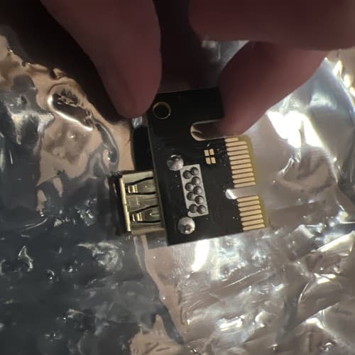 PCI-E 1x to 16x Powered USB3.0 GPU Riser Extender Adapter Card - Thumbnail 12