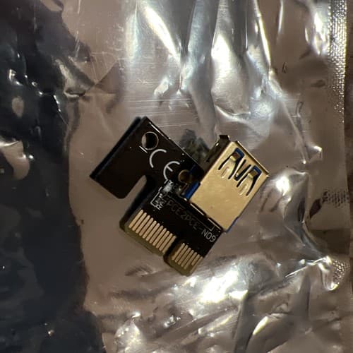 PCI-E 1x to 16x Powered USB3.0 GPU Riser Extender Adapter Card - Thumbnail 9