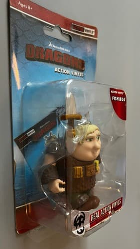 Dreamworks Dragons How To Train Your Dragon Figure Real Action Vinyls Fishlegs - Thumbnail 6