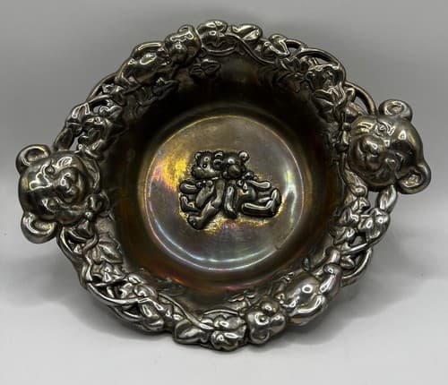 ARTHUR COURT 1997 Vintage Teddy Bears Bowl Silver Baby Gift - Thumbnail 8