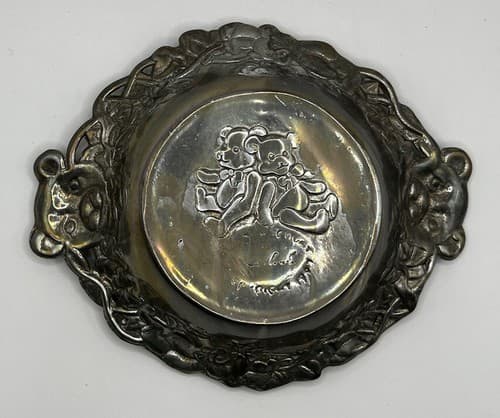 ARTHUR COURT 1997 Vintage Teddy Bears Bowl Silver Baby Gift - Thumbnail 5