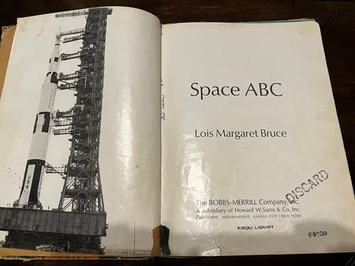 1967 Vintage ABC SPACE Outer Space Book Lois Bruce 1960s Astronaut History RARE - Thumbnail 5