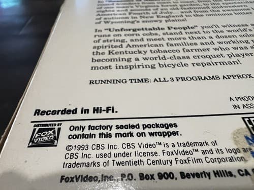 Best Of On the Road with Charles Kuralt 1993 3-tape VHS Set American People - Thumbnail 8
