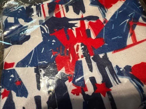 Boomer Patriotic Red White Blue AMERICAN Face Neck Gaiter Tube Unisex Men Women - Thumbnail 4