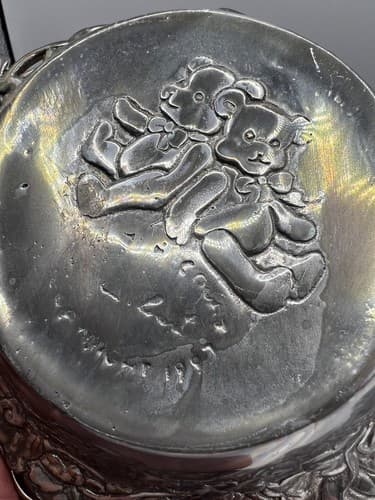 ARTHUR COURT 1997 Vintage Teddy Bears Bowl Silver Baby Gift - Thumbnail 9