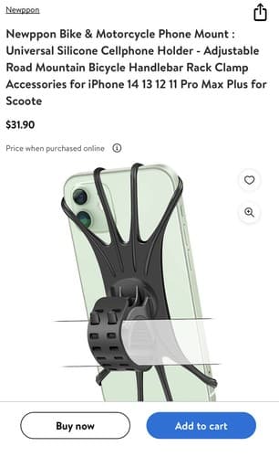 NEW Newppon Bike Bicycle Phone Mount Universal Silicone Cellphone Holder - Thumbnail 7