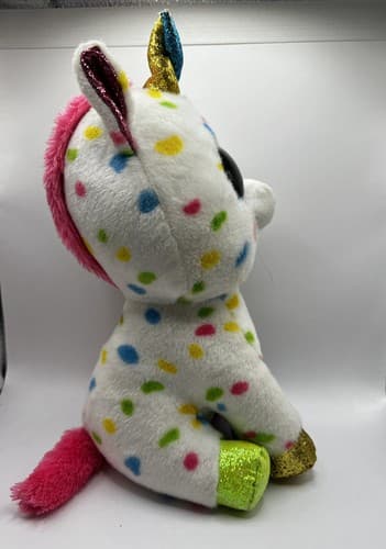 TY Beanie Baby Boos Harmonie Unicorn Stuffed Animal Plush 6" 2021 - Thumbnail 4