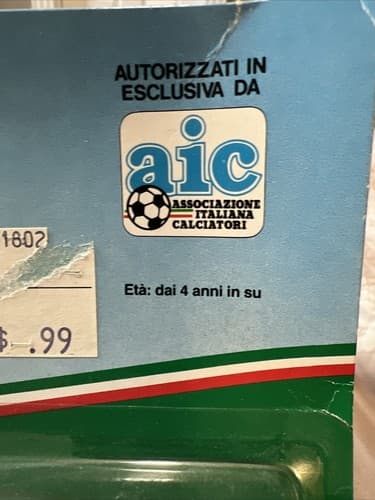 Forza Campioni Giuseppe Bergomi Kenner AIC Soccer Action Figure 1983 NIP Italian - Thumbnail 6