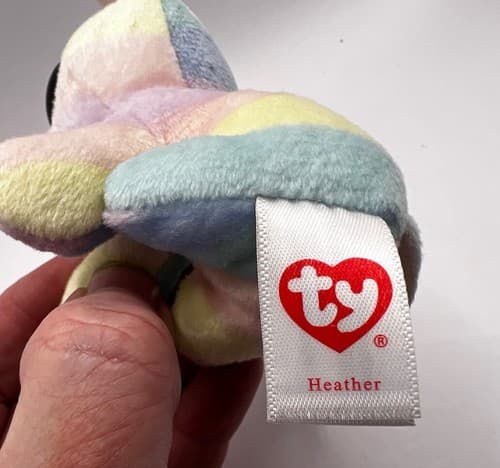 2019 TY Beanie Boos 3" HEATHER Unicorn Cat Plastic Key Chain Clip EUC - Thumbnail 5