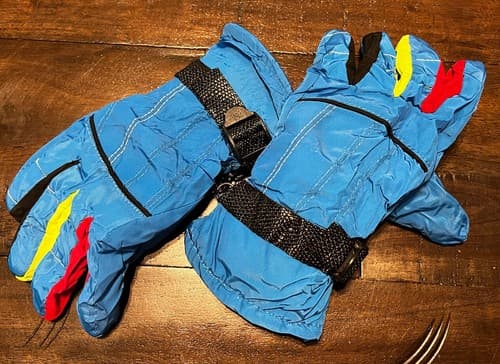 New Kids' 6-8 Waterproof Winter Gloves Mittens Blue