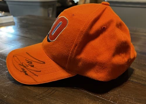 Tony Stewart Autographed Hat Cap Orange #20 Racing Nascar - Thumbnail 2