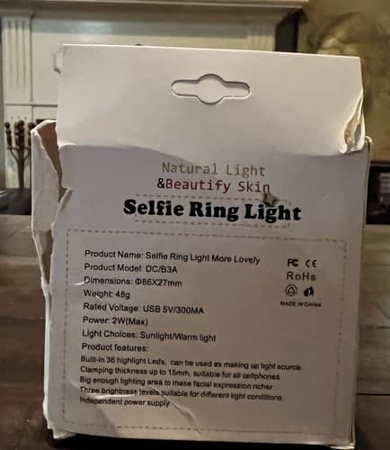 Magical Selfie Ring Light for Cell Phone Mobile 3 Illumination Levels - Thumbnail 4