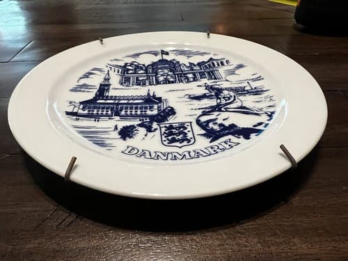 Colditz Porcelain CP Chop Plate 7.5" German Democratic Republic Danmark Vintage - Thumbnail 3