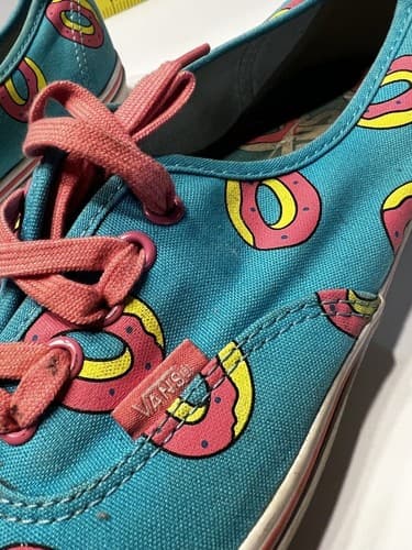 Vans OF Odd Future Sk8-Hi Shoes OF Donut Scuba Blue Size 11.5 Men RARE - Thumbnail 3
