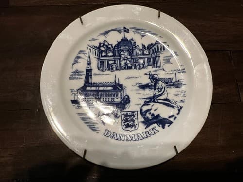 Colditz Porcelain CP Chop Plate 7.5" German Democratic Republic Danmark Vintage - Thumbnail 2