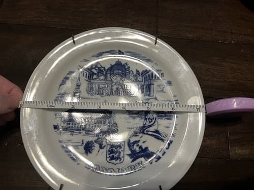 Colditz Porcelain CP Chop Plate 7.5" German Democratic Republic Danmark Vintage - Thumbnail 4