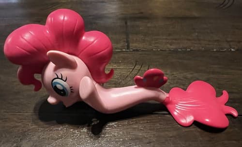 My Little Pony 2016 Pinkie Pie Mermaid Bath Toy Figure Birthday Collectible - Thumbnail 4