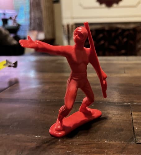 Greenbrier International 4" Plastic Ninja Red Samurai - Thumbnail 4