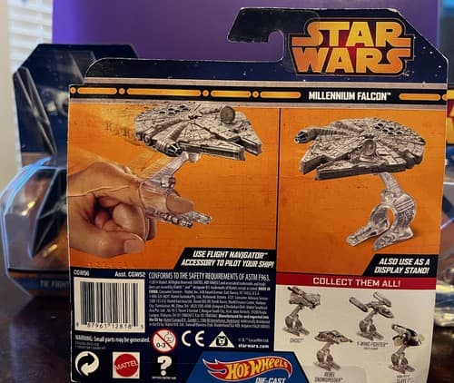 Hot Wheels STAR WARS X-WING Fighter Red 5 Millennium Falcon Tie Fighter 2014 NEW - Thumbnail 5