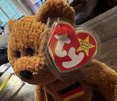 GERMANIA Ty Beanie Babies Baby Multiple Tag Errors 1990 & 1999 On Tags Very Rare - Thumbnail 2