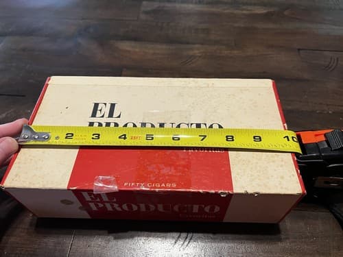 Vintage El Producto Cigar Box Vibrant Color Red White Pricing On Box - Thumbnail 11