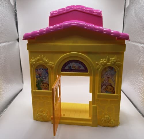 Mattel Dora the Explorer Yellow Pink Doll Play House & Purple House Set 2013 - Thumbnail 5