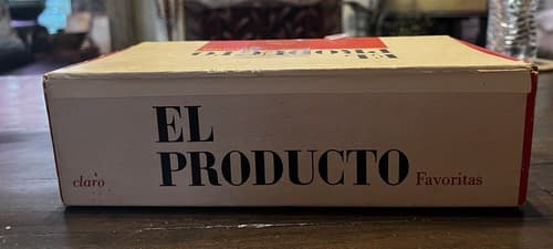 Vintage El Producto Cigar Box Vibrant Color Red White Pricing On Box - Thumbnail 4