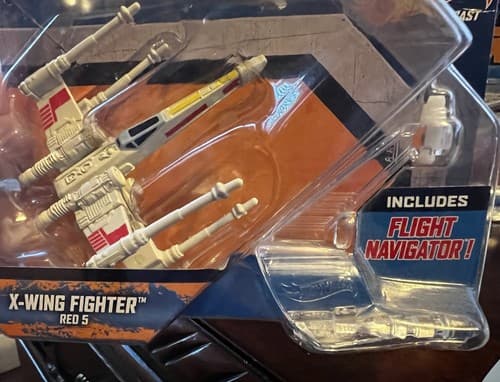 Hot Wheels STAR WARS X-WING Fighter Red 5 Millennium Falcon Tie Fighter 2014 NEW - Thumbnail 9