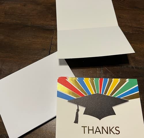 Hallmark Graduation Thank You Note Cards and Envelopes Primary Colors - 20 pack - Thumbnail 3