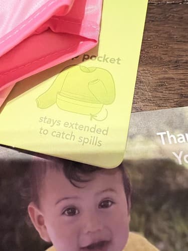 NEW GreenSprouts Long Sleeve Bib 2T - 4T Green Sprouts Bib Snap & Go Easy Wear - Thumbnail 4