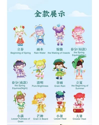 Rolife X Nanci GREATER HEAT Solar Terms Mini Figure Designer Art Toy NEW Card - Thumbnail 8