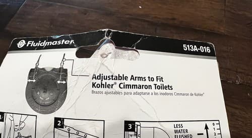 Fluidmaster Universal Toilet Flapper 513A-016 Adjustable Arms - Thumbnail 5