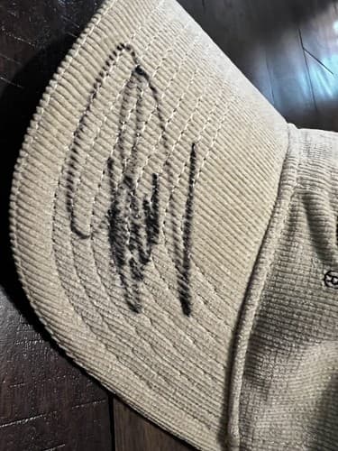 Tony Stewart Autographed Hat Cap Beige Corduroy #20 Racing Nascar - Thumbnail 8