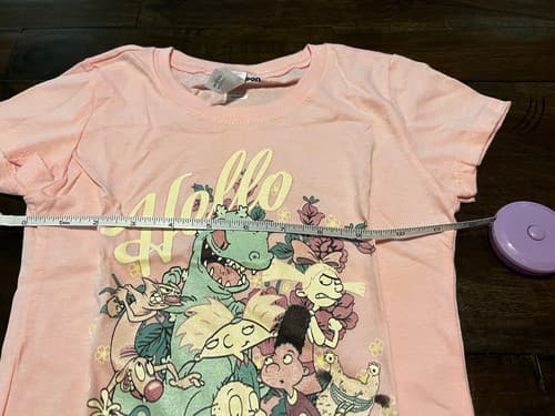 Pink RUGRATS GIRLS Shirt T-Shirt Hello Spring Nickelodeon Size Small 6-8 - Thumbnail 8