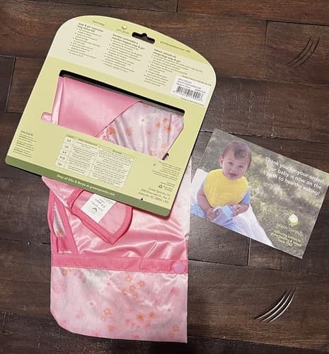NEW GreenSprouts Long Sleeve Bib 2T - 4T Green Sprouts Bib Snap & Go Easy Wear - Thumbnail 5