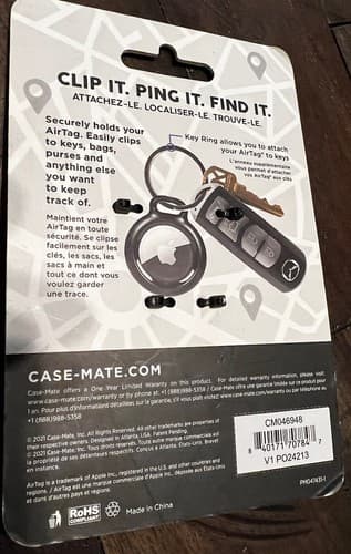 Case-Mate Key Ring Case for Apple AirTag NEW NIP - Thumbnail 3