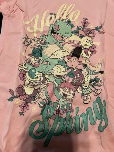 Pink RUGRATS GIRLS Shirt T-Shirt Hello Spring Nickelodeon Size Small 6-8 - Thumbnail 5